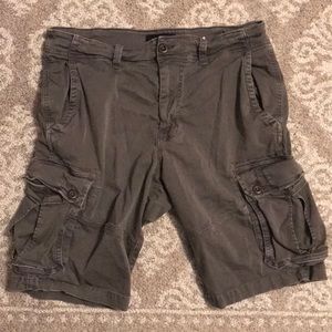 Dark Gray American Eagle Extreme Flex Cargo Shorts